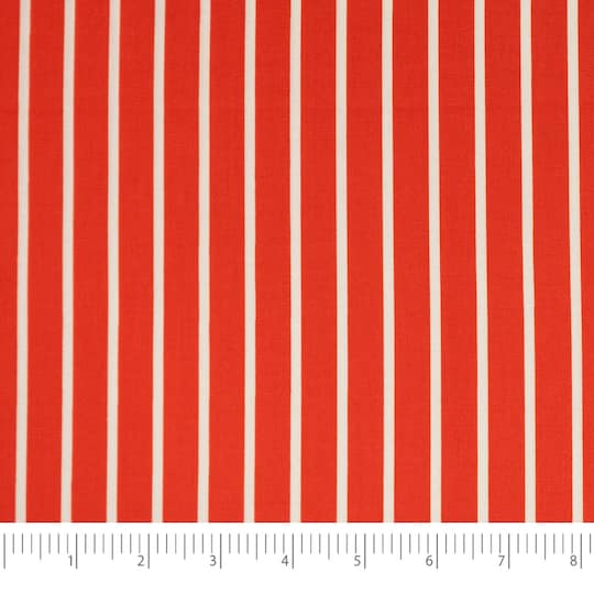 SINGER Christmas Holiday Santa&#x27;s Stripe Cotton Fabric
